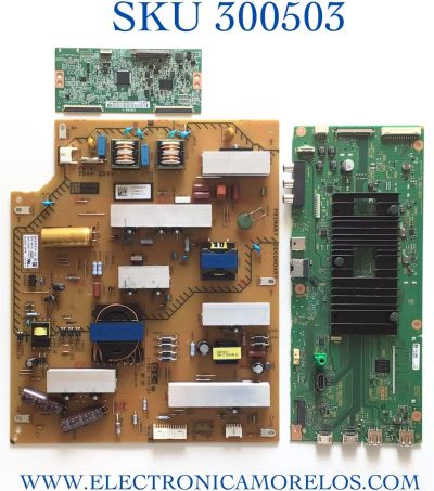 KIT DE TARJETAS PARA TV SONY MAIN A-5019-133-B / 1-002-204-11 / 100220211 / A5019133B / FUENTE 1-474-633-23 / 1-980-310-31 / APS-395/B(CH) / 147463323 / T-CON 34.29110.092 / 34291100920 / CSC05-1 / ST5461D11-1 / PANEL YSAF055CNS01 / MODELO KD-55X750H